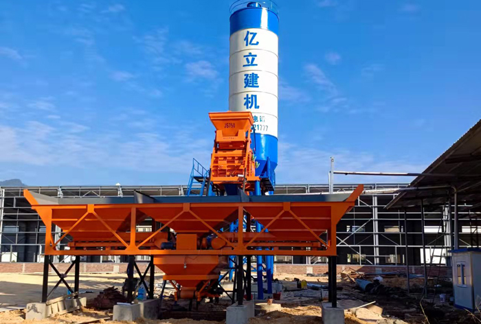 50混凝土攪拌站設(shè)備用戶現(xiàn)場